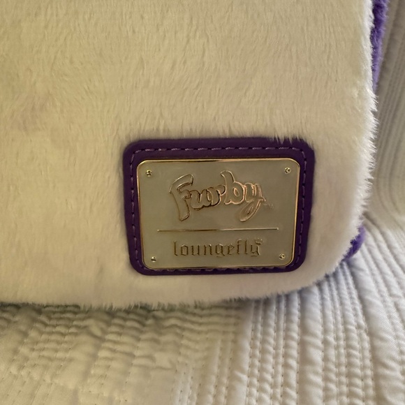 Loungefly Furby Backpack with Purple and Yellow Accents NWT - Picture 6 of 15